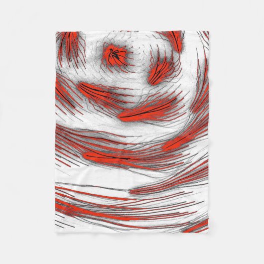 Crimson Wave Motion Fleece Blanket Deken (Voorkant)