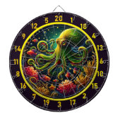 Crimson Wave Octopus Dartboard Dartbord (Voorkant)
