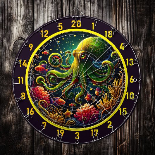 Crimson Wave Octopus Dartboard Dartbord