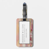 Crimson Waves Bagagelabel (Achterkant verticaal)