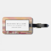 Crimson Waves Bagagelabel (Achterkant horizontaal)