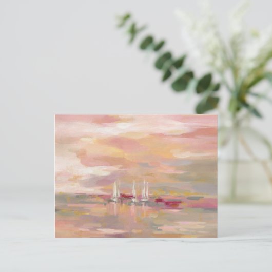 Crimson Waves Briefkaart (Staand voorkant)