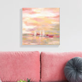 Crimson Waves Canvas Afdruk (Insitu (Woonkamer))