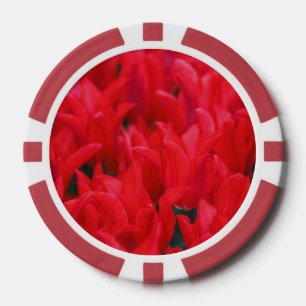 Crimson Waves Poker Chips