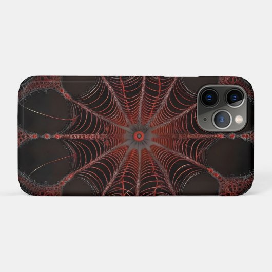 Crimson Web: Fractale dans met de Redback Spider Case-Mate iPhone Case (Achterkant (horizontaal))