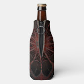 Crimson Web: Fractale dans met de Redback Spider Flesjeskoeler (Fles Achterkant)