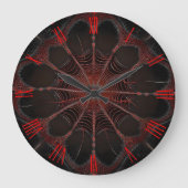 Crimson Web: Fractale dans met de Redback Spider Grote Klok (Voorkant)