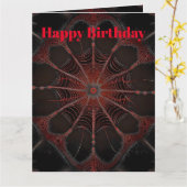 Crimson Web: Fractale dans met de Redback Spider Kaart (Gele Bloem)