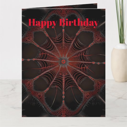 Crimson Web: Fractale dans met de Redback Spider Kaart (Voorkant)