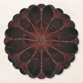 Crimson Web: Fractale dans met de Redback Spider Kartonnen Onderzetters (Voorkant)