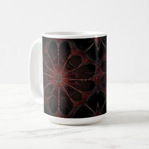 Crimson Web: Fractale dans met de Redback Spider Koffiemok