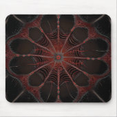 Crimson Web: Fractale dans met de Redback Spider Muismat (Voorkant)
