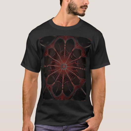 Crimson Web: Fractale dans met de Redback Spider T-shirt (Voorkant)