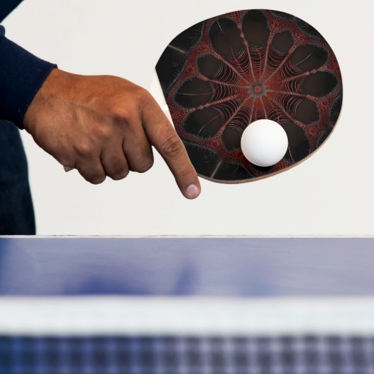 Crimson Web: Fractale dans met de Redback Spider Tafeltennisbatje (Insitu)