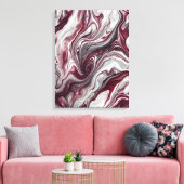 Crimson Whirlwind Canvas Kunst (Insitu (Woonkamer))