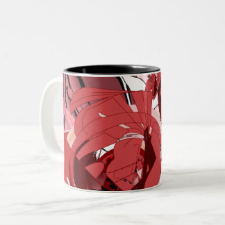 Crimson Whispers Coffee Mug Tweekleurige Koffiemok