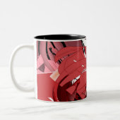 Crimson Whispers Coffee Mug Tweekleurige Koffiemok (Links)