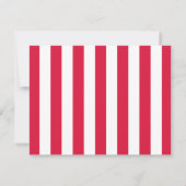 Crimson White Elegant Big Bow Thank You Note Card Notitiekaartje (Achterkant)