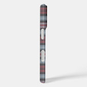 Crimson White en Black Plaid Case-Mate iPhone Case (Achterkant / Rechts)