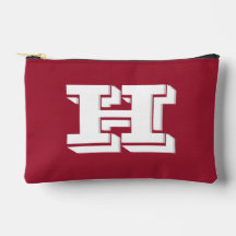 Crimson White School Varsity Letter Blok Monogram