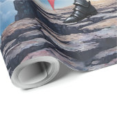 Crimson Wing – Fallen Angel Warrior.  Cadeaupapier (Rol Hoek)