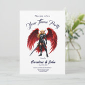 Crimson Wing – Fallen Angel Warrior. Kaart (Staand voorkant)