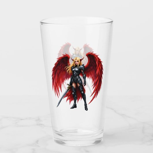Crimson Wing – Gevallen Engel Krijger. Glas (Voorkant)