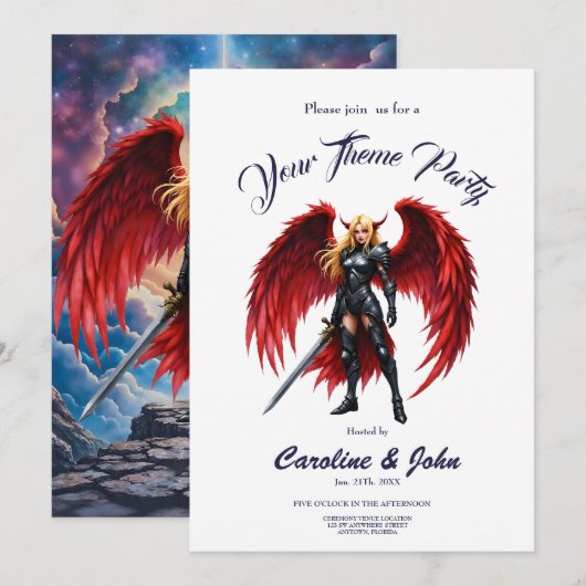 Crimson Wing – Gevallen Engel Krijger. Kaart (Voorkant / Achterkant)