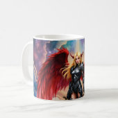 Crimson Wing – Gevallen engel krijger. Koffiemok (Voorkant links)
