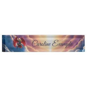 Crimson Wing – Gevallen engel krijger. Naambordje