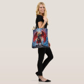 Crimson Wing – Gevallen engel krijger. Tote Bag (Op model)