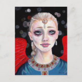 Crimson Wings Angel Briefkaart (Voorkant)