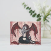 Crimson Wings Bloody Demon Briefkaart (Staand voorkant)