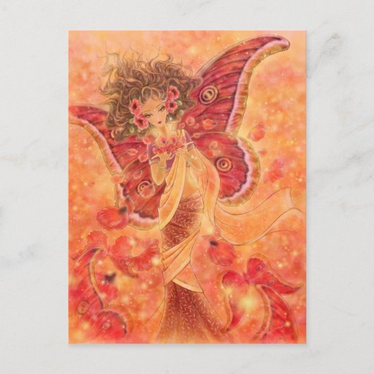 Crimson Wings Briefkaart (Voorkant)