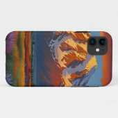 Crimson wolken boven de vallei Case-Mate iPhone case (Achterkant (horizontaal))