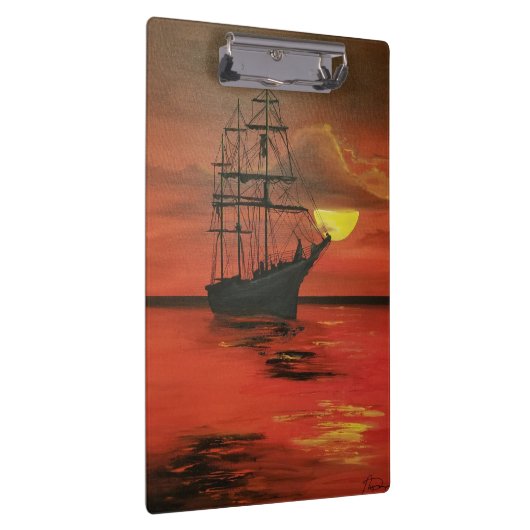 Crimson Zeeen Clipper Ship Klembord (Rechts)