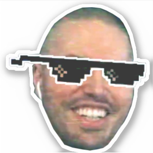Crimulus crimulGangsta Twitch Emote Sticker (Voorkant)