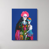 Crina en Calavera Child Sugar Skull Canvas Afdruk (Voorkant)