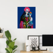 Crina en Calavera Child Sugar Skull Poster (Thuiskantoor)