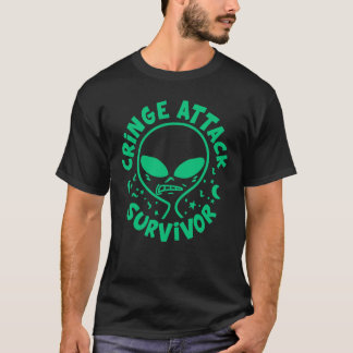 Cringe Attack Survivor   Face Cringing T-shirt