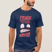 Cringe Attack Survivor Funny Pun Joke Lovers T-shirt (Voorkant)