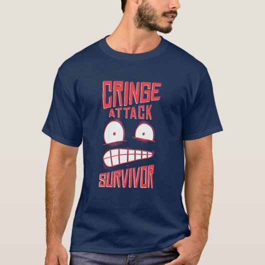 Cringe Attack Survivor Funny Pun Joke Lovers T-shirt (Voorkant)
