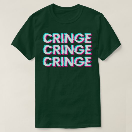Cringe Meme Awkward Cringeworthy T-shirt (Design voorkant)