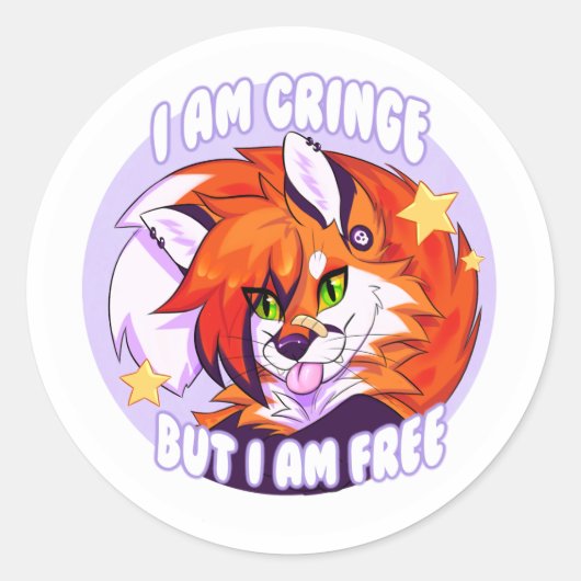cringe sticker (Voorkant)