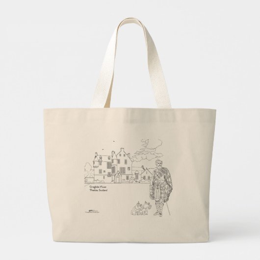Cringletie House Scotland Canvas tas (Achterkant)