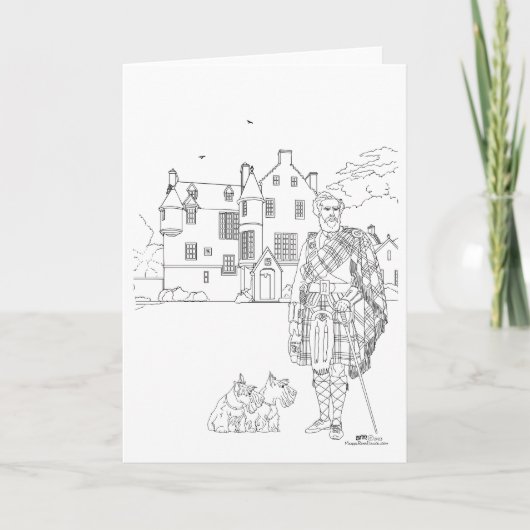 Cringletie Huis Schotland Kaart (Voorkant)