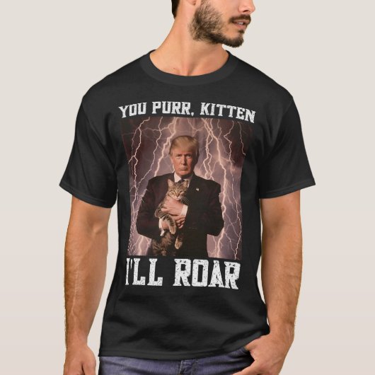 Cringy Alpha Trump Kitten Meme Cat Protector Cring T-shirt (Voorkant)