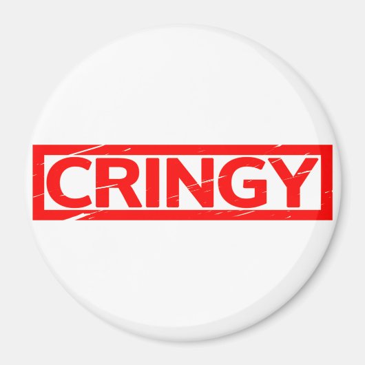 Cringy Stamp Magneet (Voorkant)