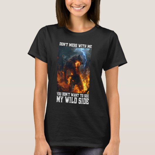 Cringy Weerwolf Waarschuwing Wolf Meme Cringe Alph T-shirt (Voorkant)