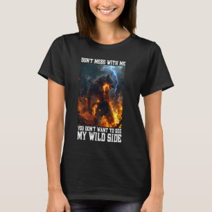 Cringy Werewolf Waarschuwingswolf Meme Cringe Alph T-shirt